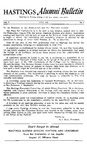 Hastings Alumni Bulletin Vol.2, No.2 (1952) by Hastings College of the Law Alumni Association