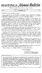 Hastings Alumni Bulletin Vol.2, No.3 (1952) by Hastings College of the Law Alumni Association