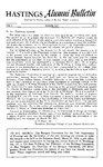 Hastings Alumni Bulletin Vol.3, No.1 (1953) by Hastings College of the Law Alumni Association