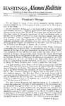 Hastings Alumni Bulletin Vol.11, No.2 (1961) by Hastings College of the Law Alumni Association