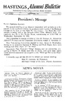 Hastings Alumni Bulletin Vol. III (12), No.2 (1962) by Hastings College of the Law Alumni Association