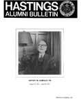 Hastings Alumni Bulletin Vol. XIX, No.2 (Spring/Summer, 1975)