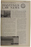 Hastings Law News Vol.1 No.1 by UC Hastings College of the Law